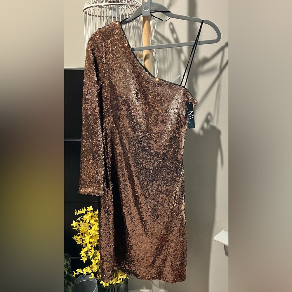 Bronze Cocktail Dress-OS!